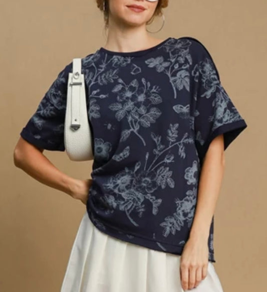 Midnight Floral Top