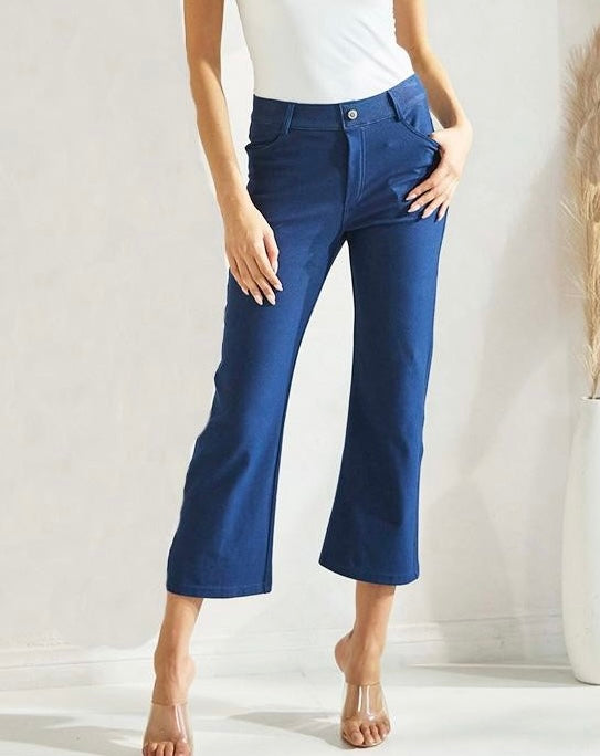 Straight Leg Cropped Jeggings (2 colors)