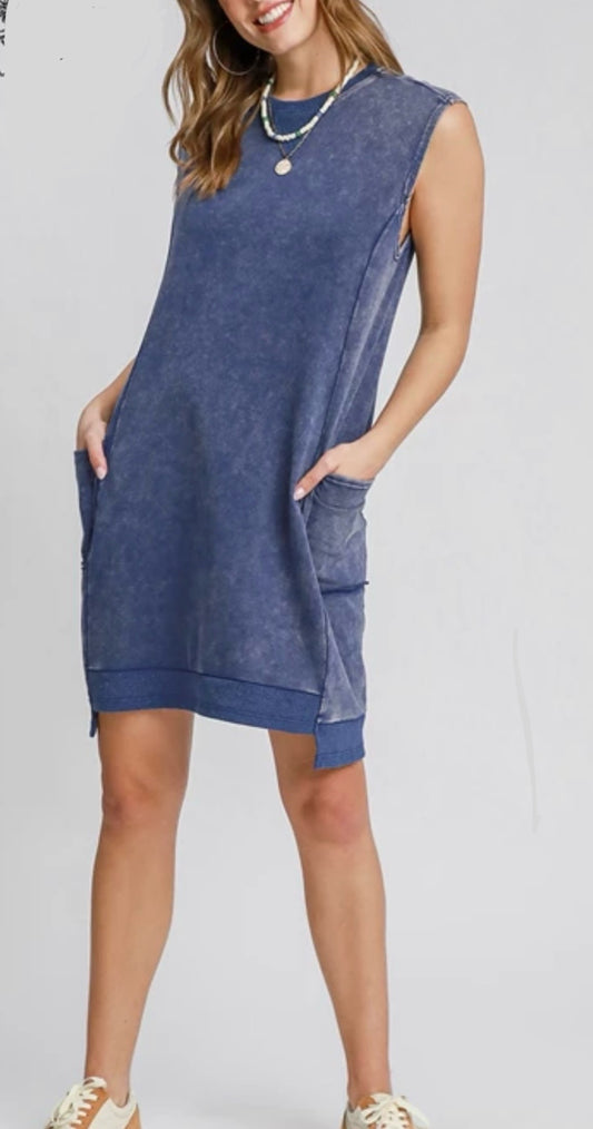 Mineral Washed Dress
