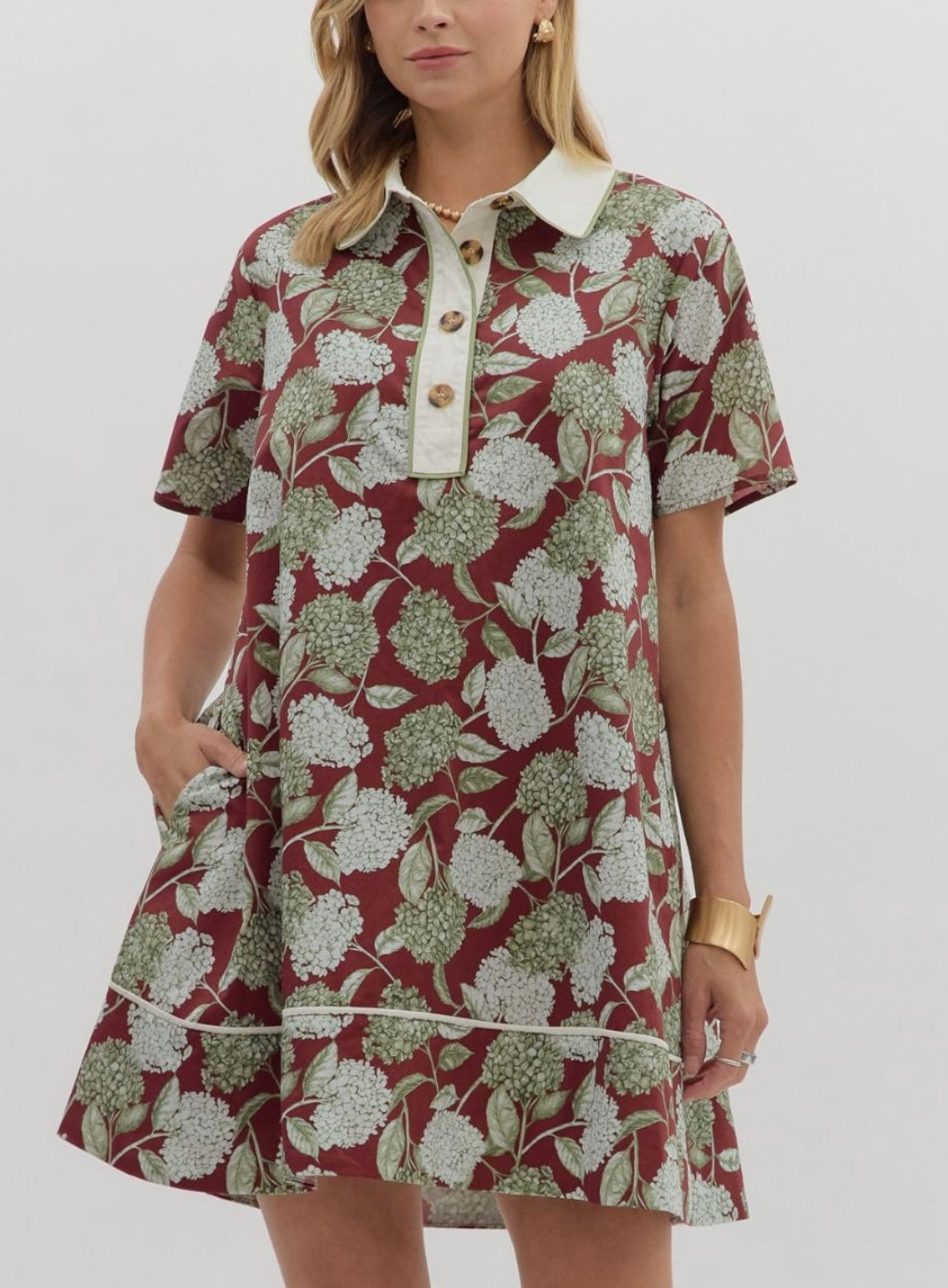 Hydrangea Blooms Dress