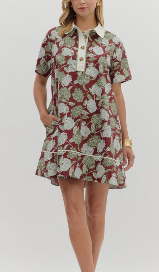 Hydrangea Blooms Dress