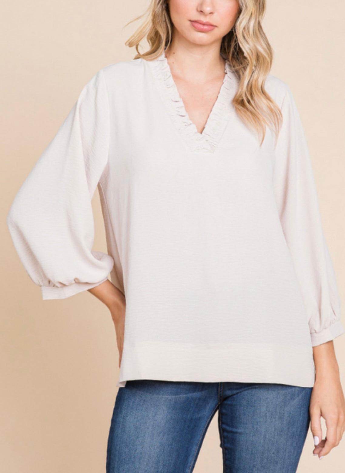 Frilled Blouse (2 colors)