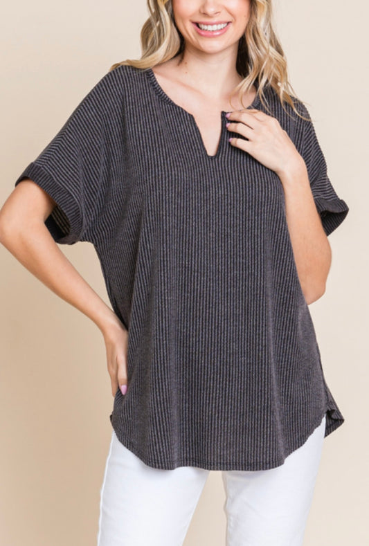 Ribbed Knit Top