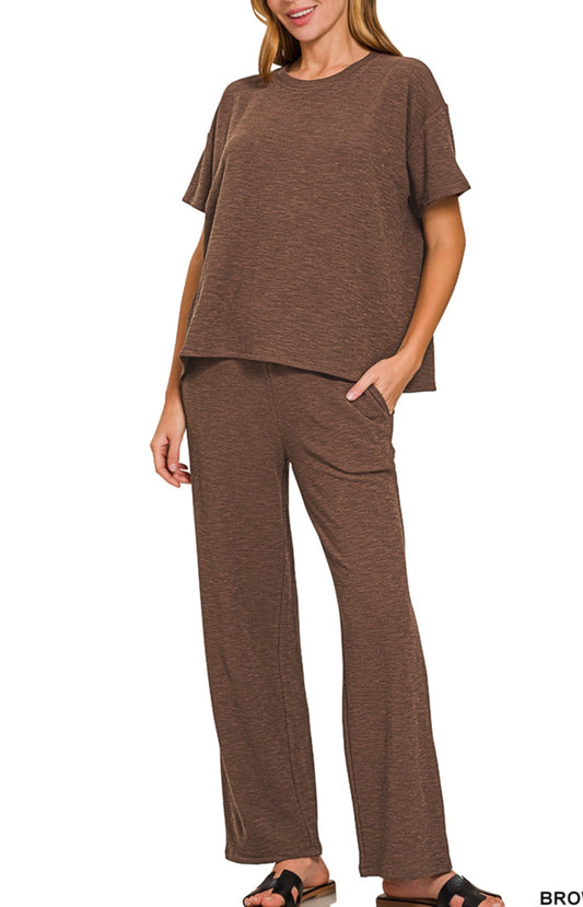 Slub Knit Set (4 colors)