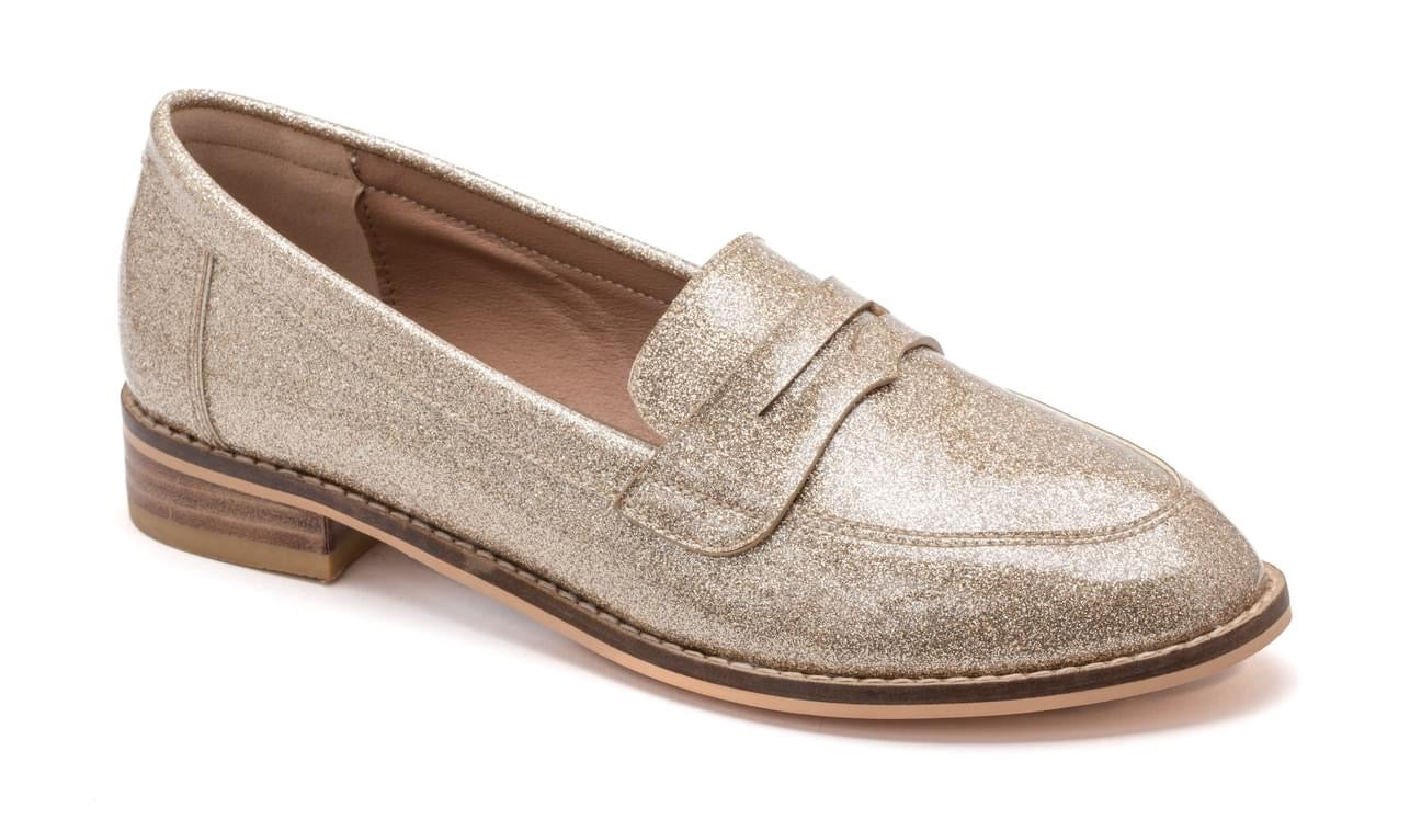 Corky’s Hey Pumpkin Gold Loafers