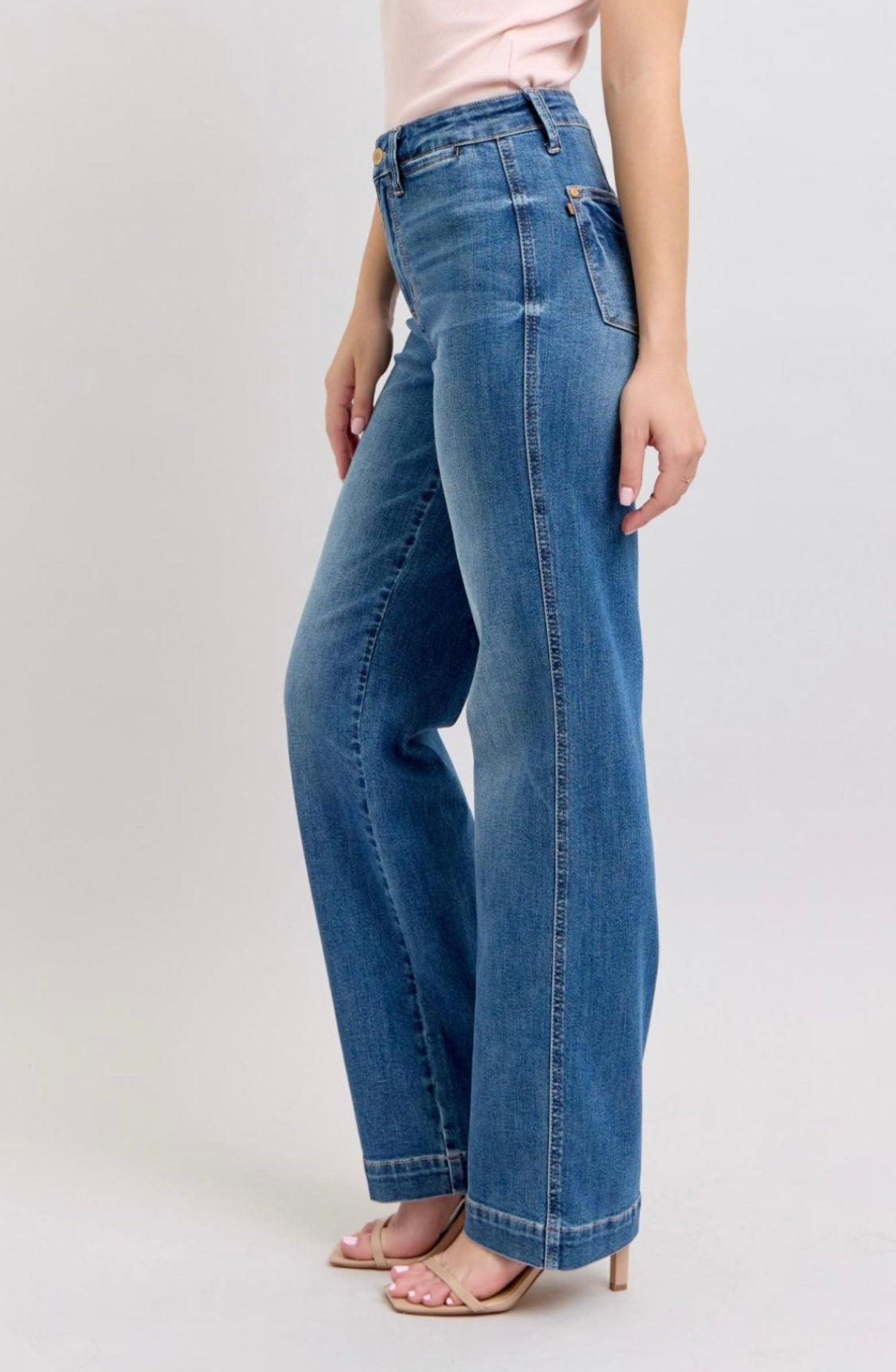 Judy Blue HW Straight Trouser Jeans