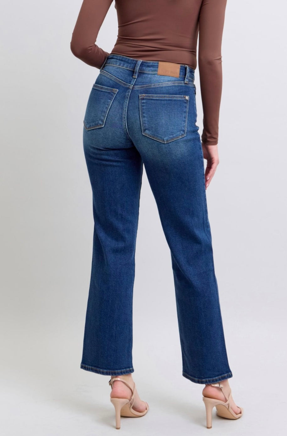 Judy Blue MR Side Seam Detail Straight Denim