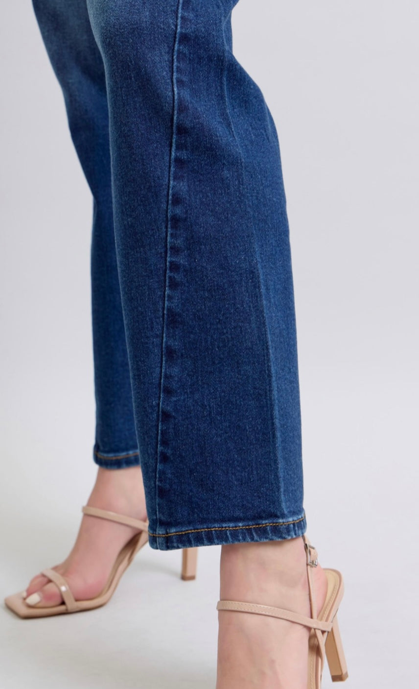 Judy Blue MR Side Seam Detail Straight Denim