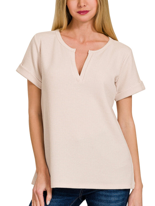 Baby Waffle Knit Top (2 colors)