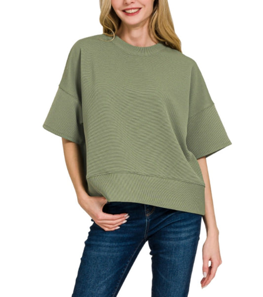 Banded Knit Top (3 colors)