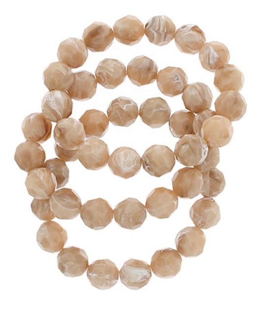 Angular Ball Bracelet Stack