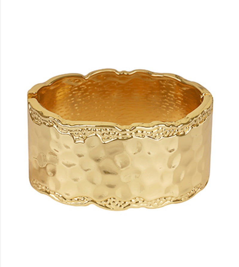 Honeycomb Textured Cuff Bracelets