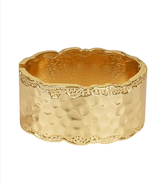 Honeycomb Textured Cuff Bracelets
