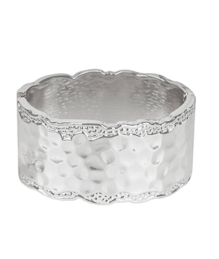 Honeycomb Textured Cuff Bracelets