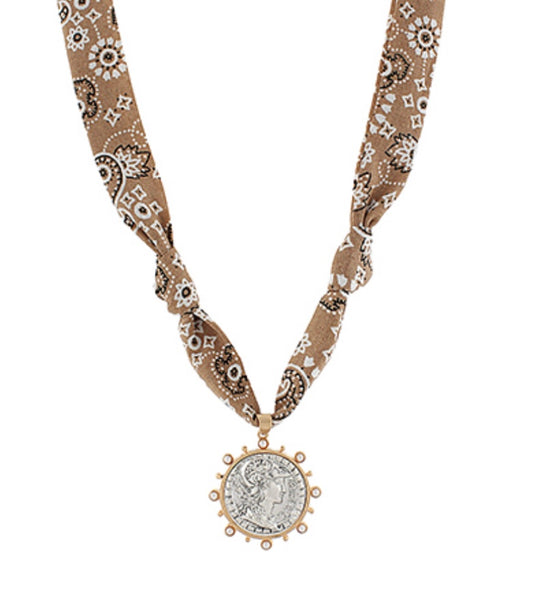 Coin Scarf Necklace