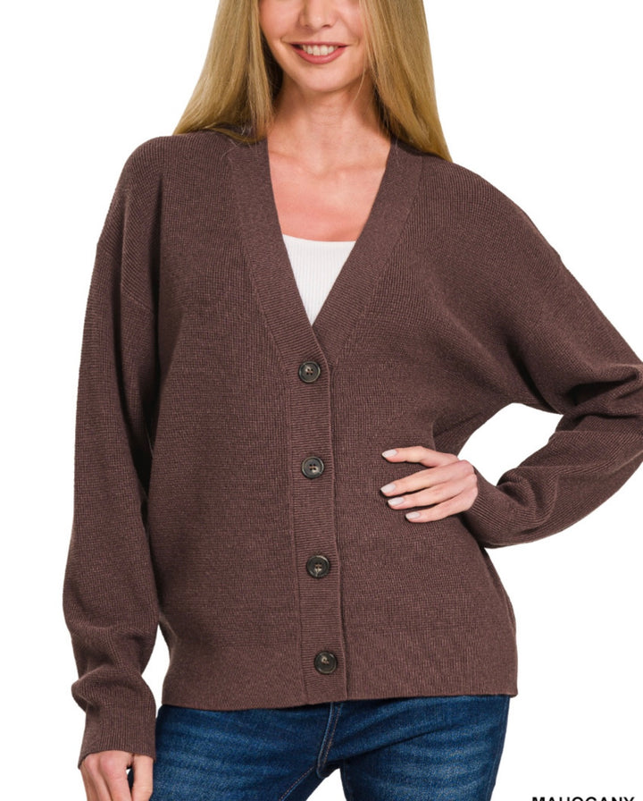 Button Front Cardigan (3 colors)