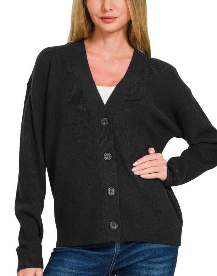 Button Front Cardigan (3 colors)