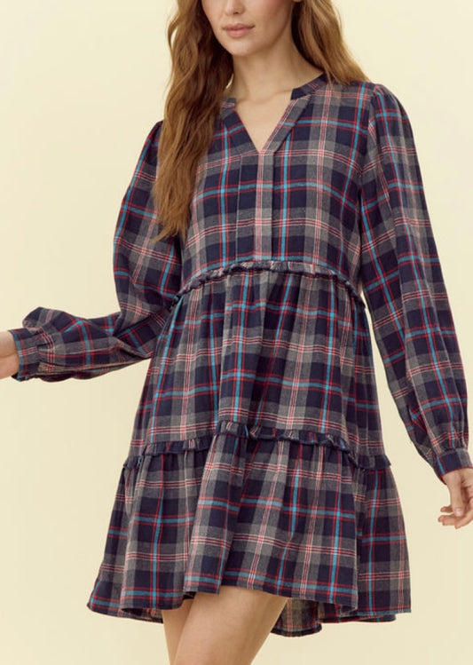Plaid Flannel Dress