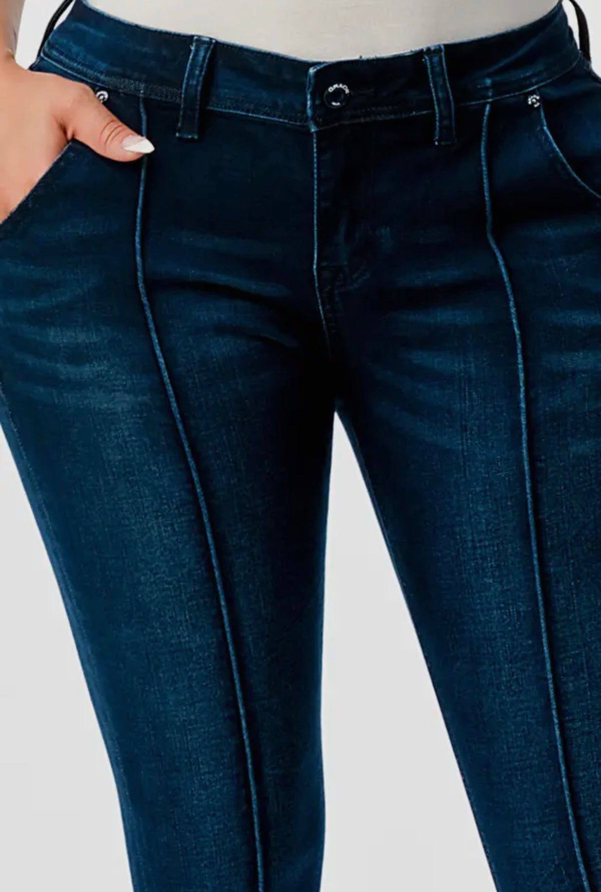 Grace Center Seam Straight Leg Denim