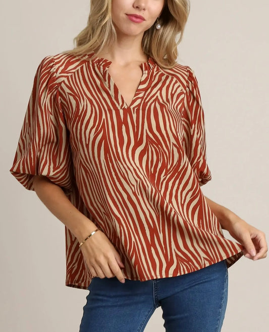 Zebra Blouse