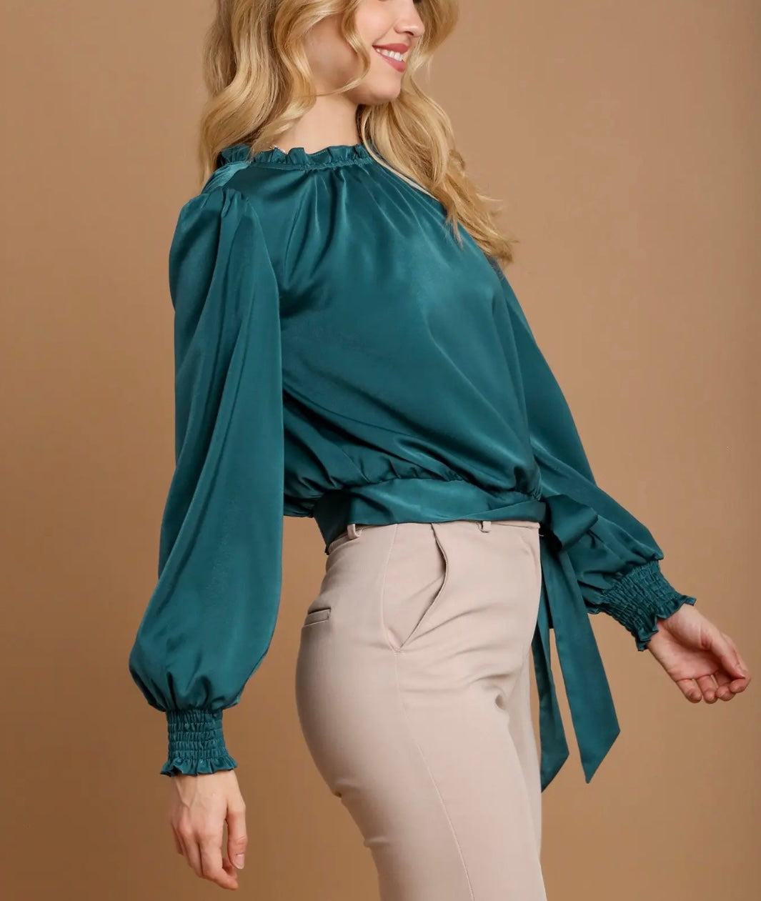 Side Tie Blouse