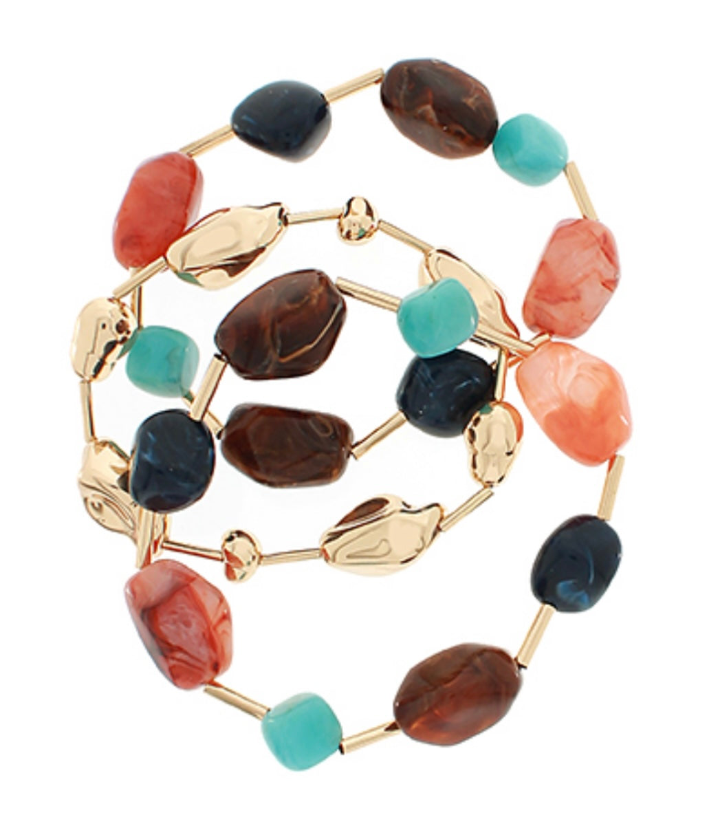 Pebble &amp; Bar Bracelet (3 options)