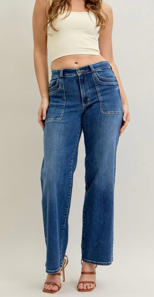 Judy Blue MR 90’s Straight Leg Jeans