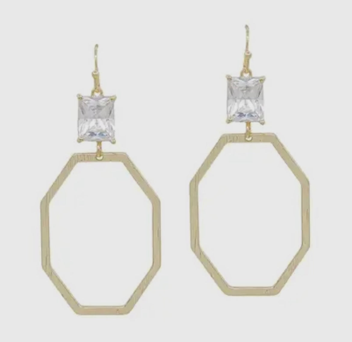 Open Octagon Earrings (2 options)