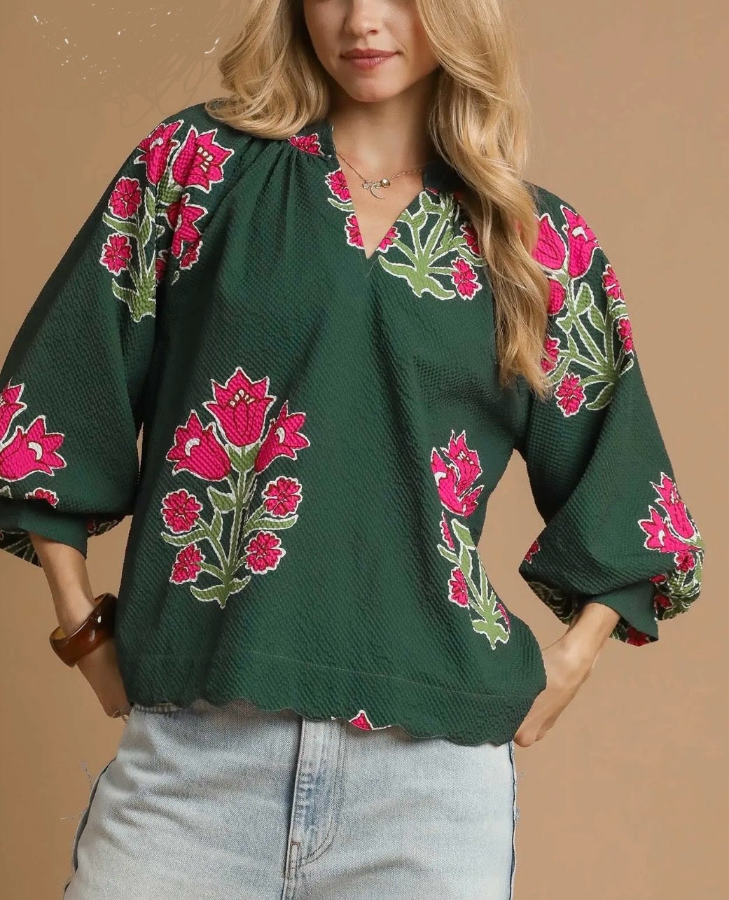 Tulip Print Blouse