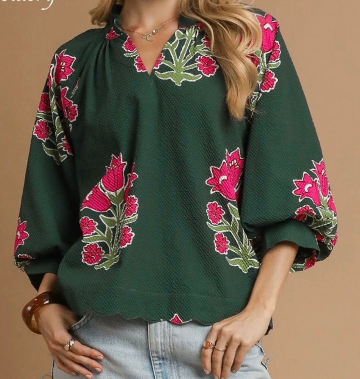 Tulip Print Blouse