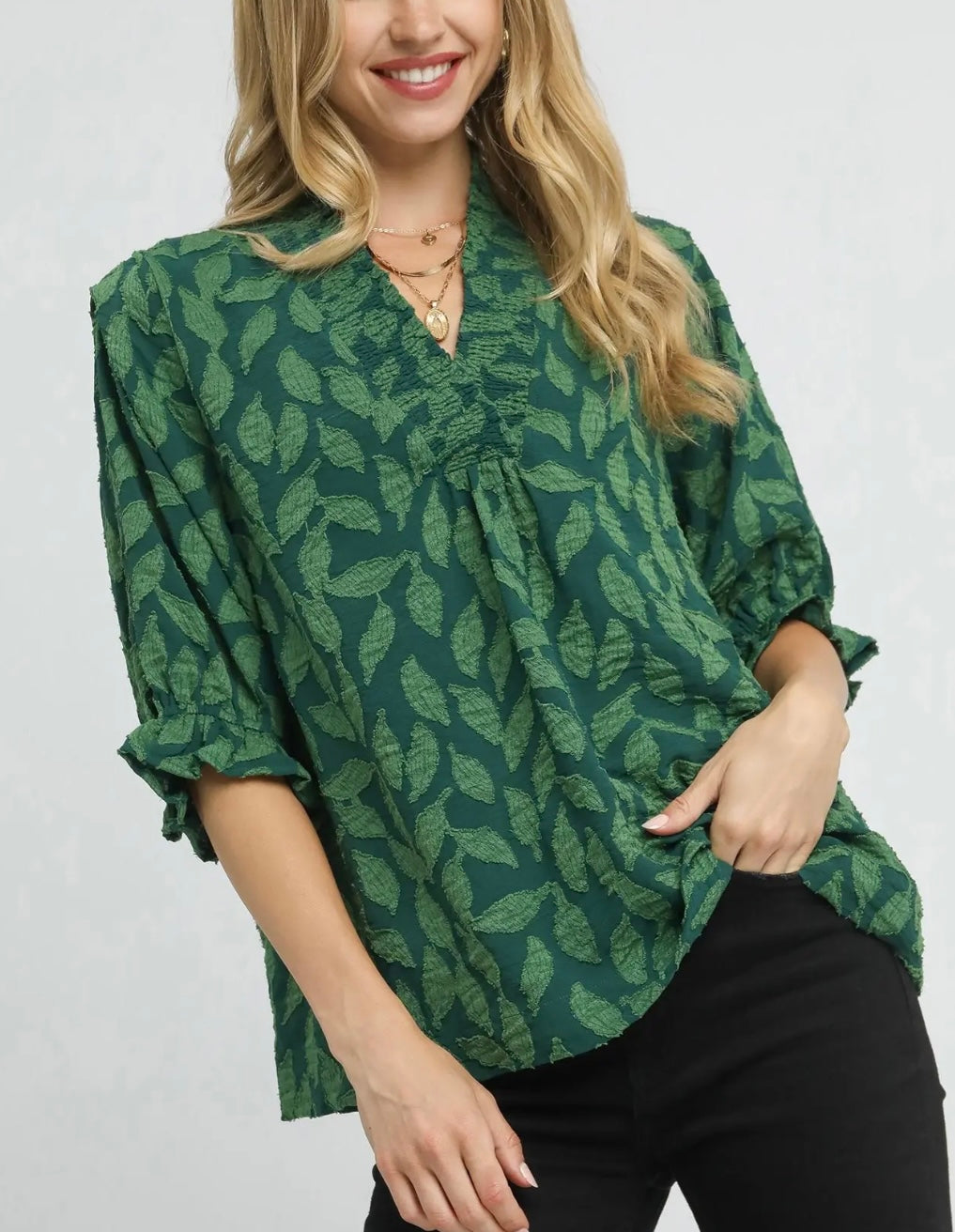 Jacquard Blouse