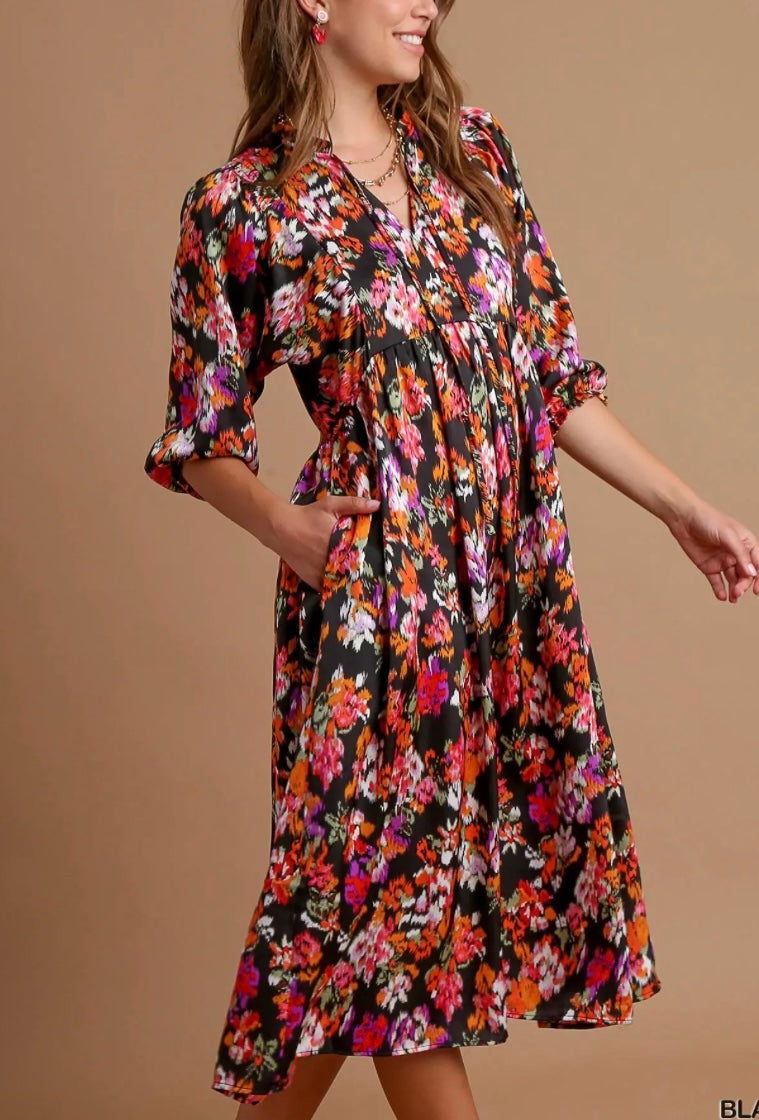 Digi Floral Midi Dress