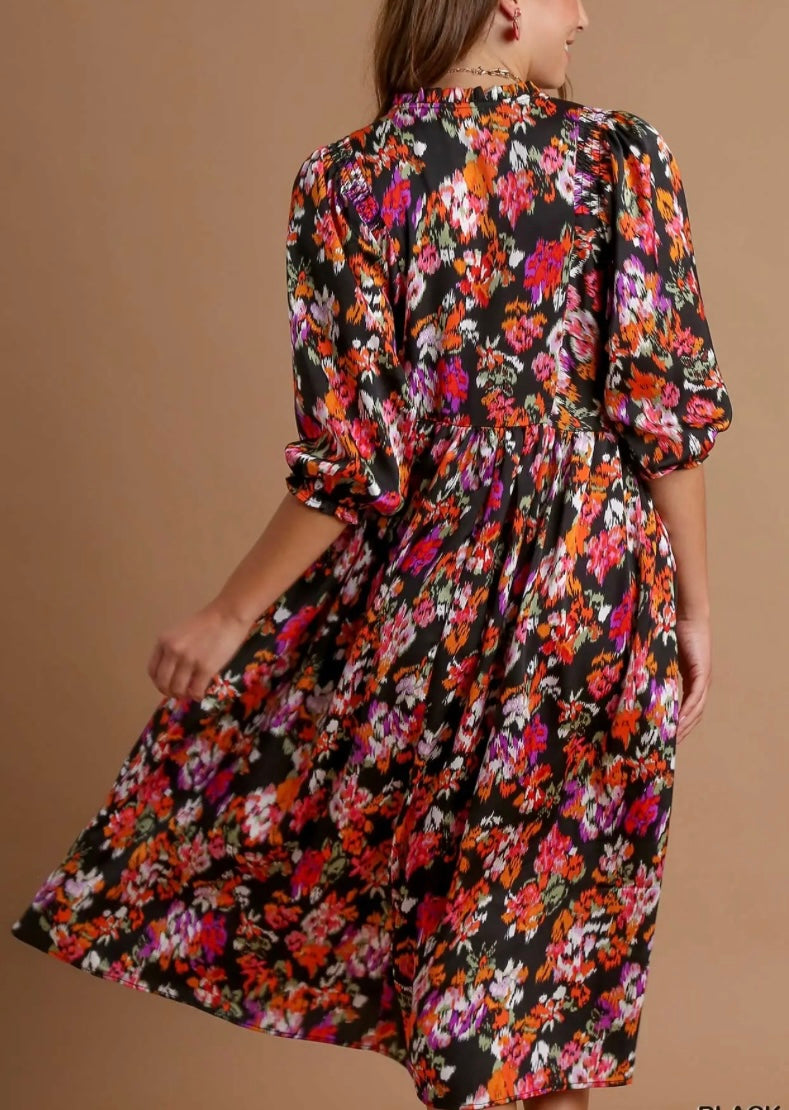 Digi Floral Midi Dress