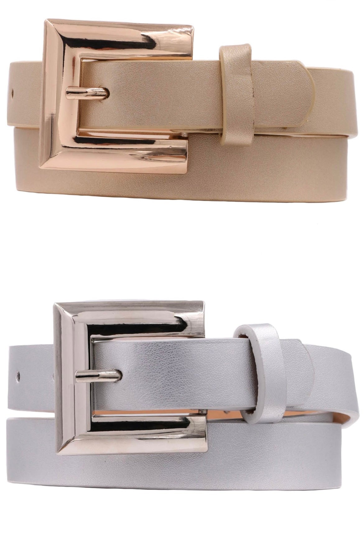 Square Metal Buckle Belts