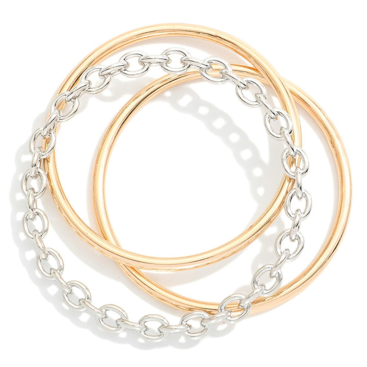 2 Set Bangle Bracelets (2 options)