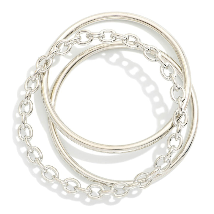 2 Set Bangle Bracelets (2 options)