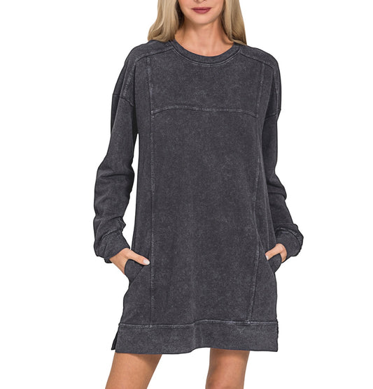 French Terry Dress (3 colors)