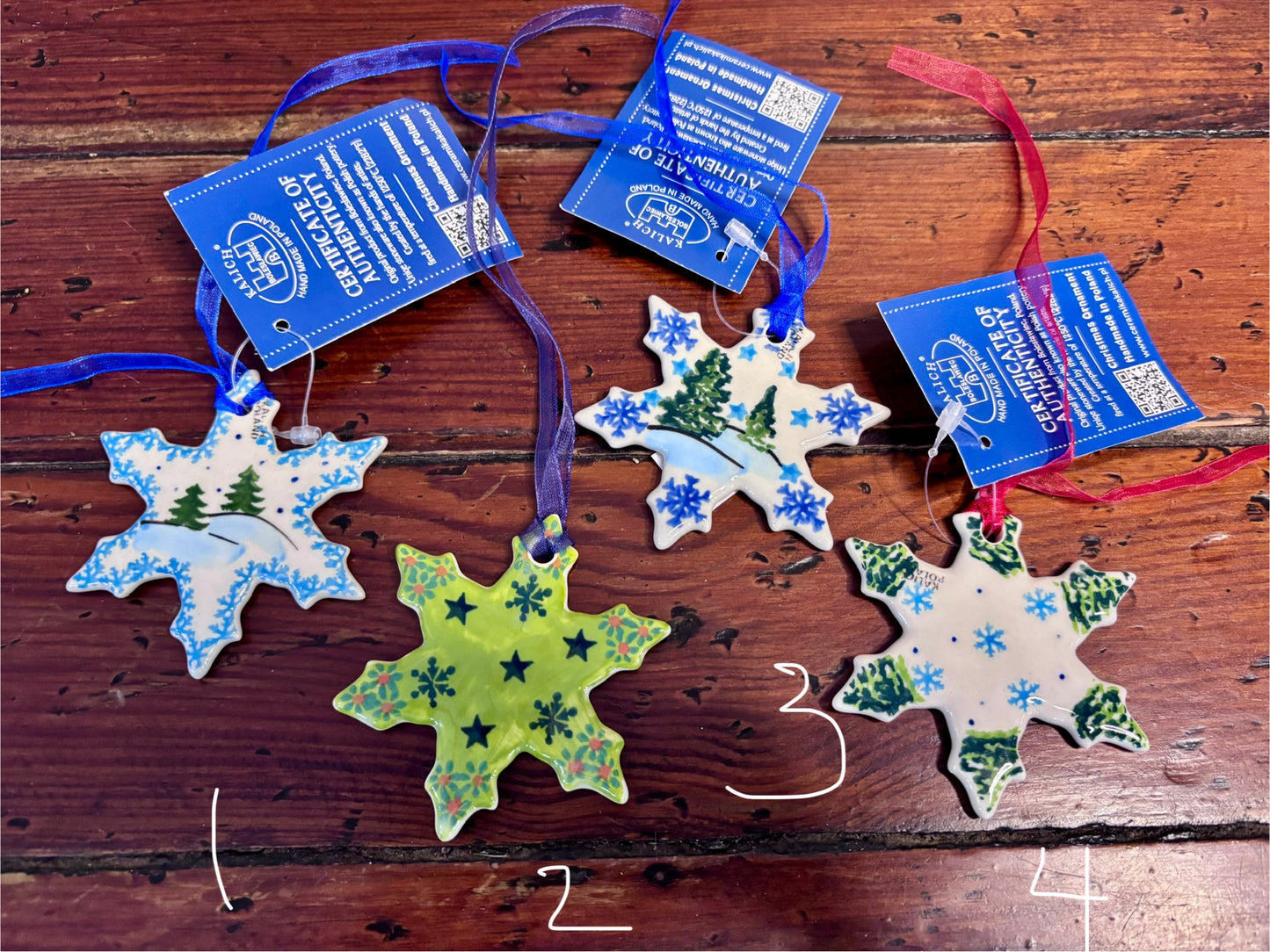 Flattie Snowflake Ornaments