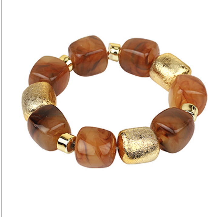 Gold &amp; Stone Bracelets (2 options)