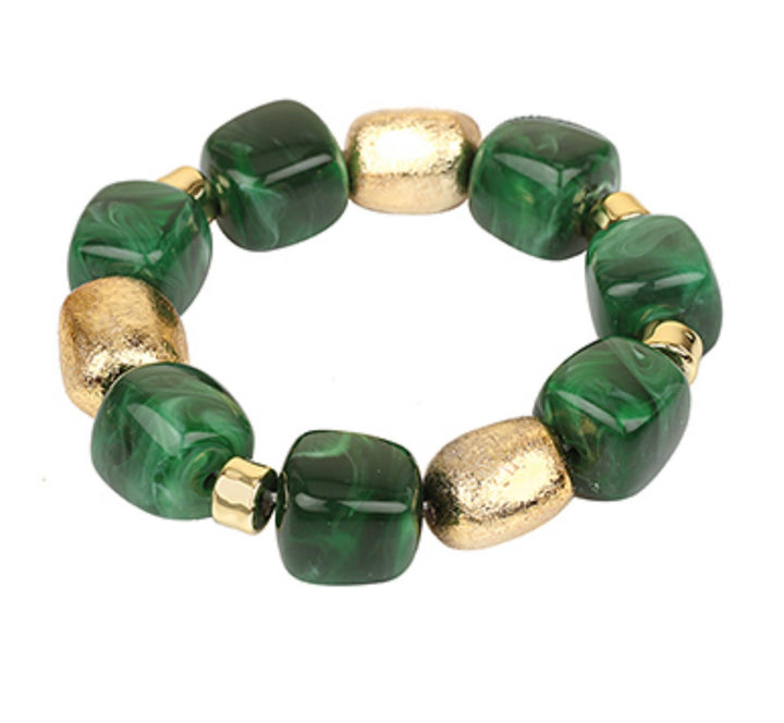 Gold &amp; Stone Bracelets (2 options)
