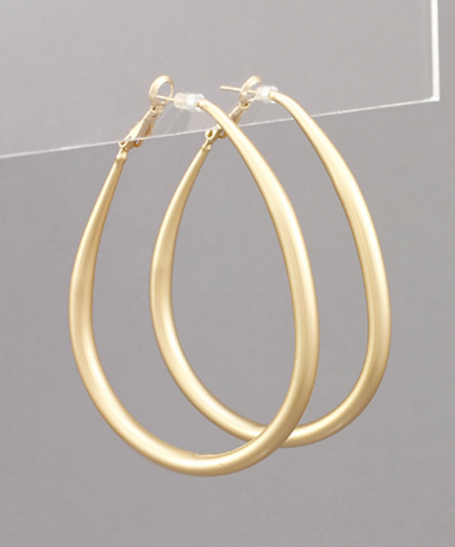 Teardrop Hoops