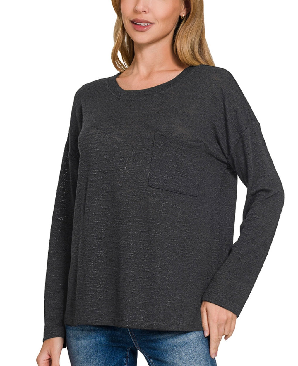 Slub Knit LS Tee (3 colors)