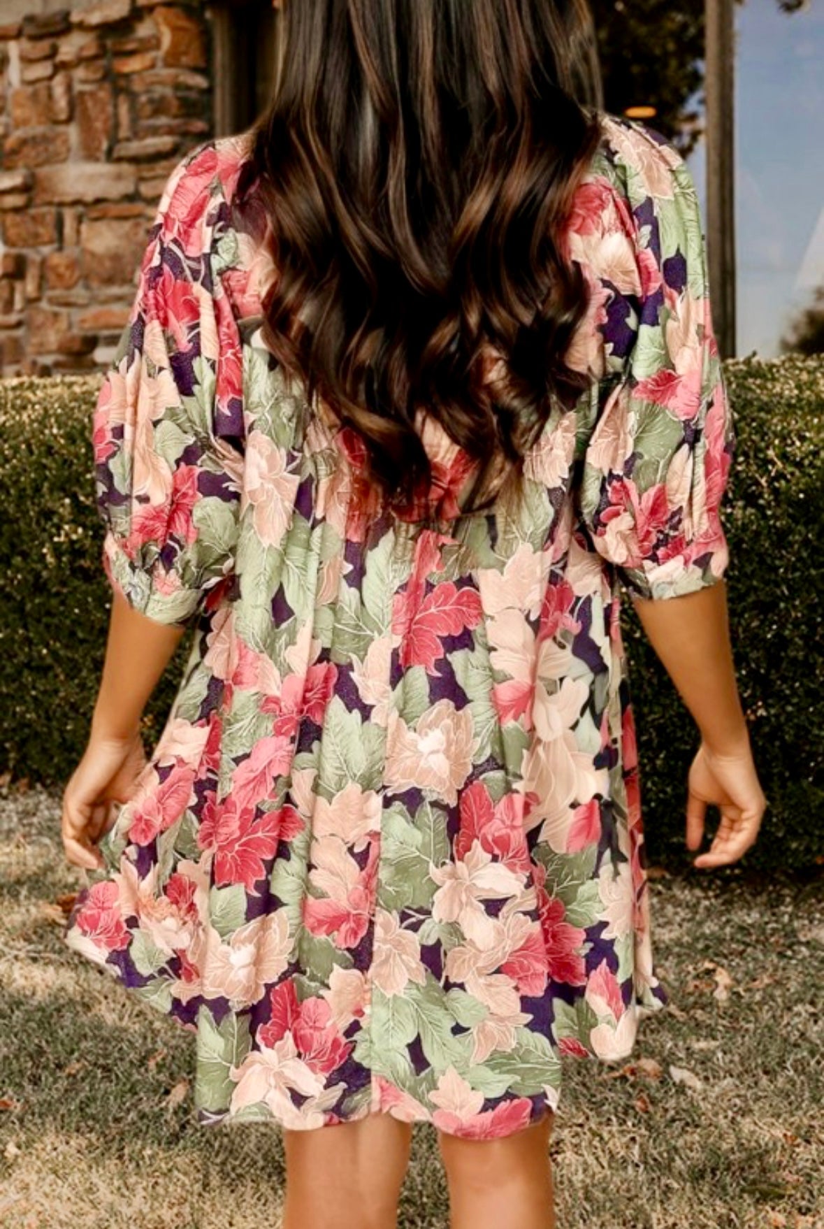 Floral Frill Dress