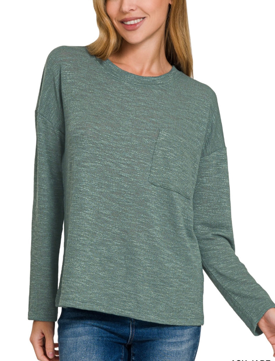 Slub Knit LS Tee (3 colors)