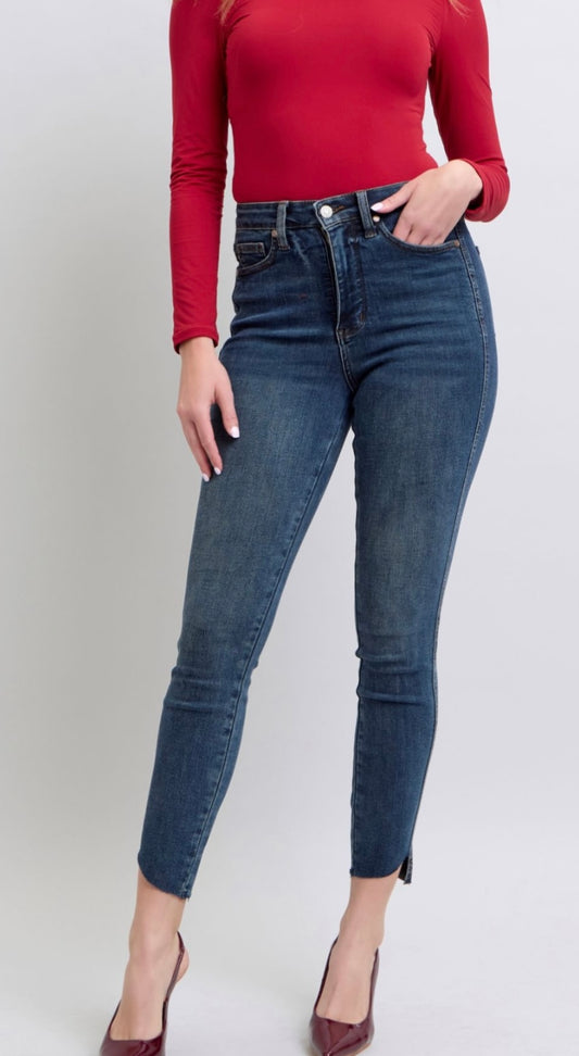 Judy Blue Step Hem Skinny Jeans