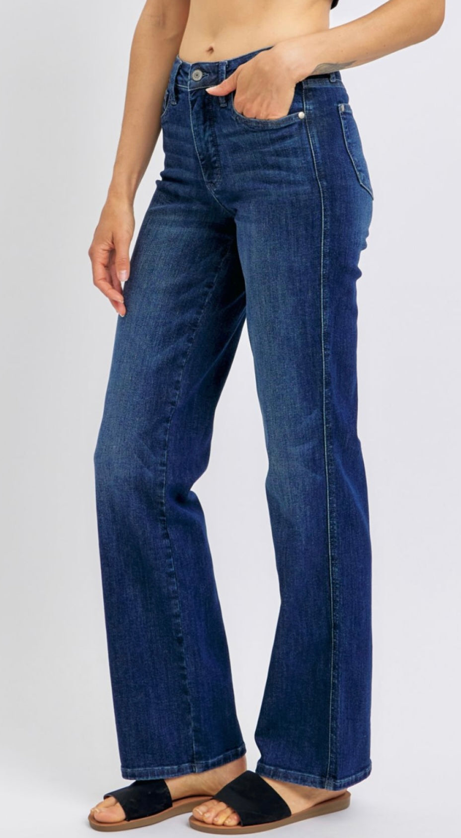Judy Blue MR Tummy Control Straight Leg Denim