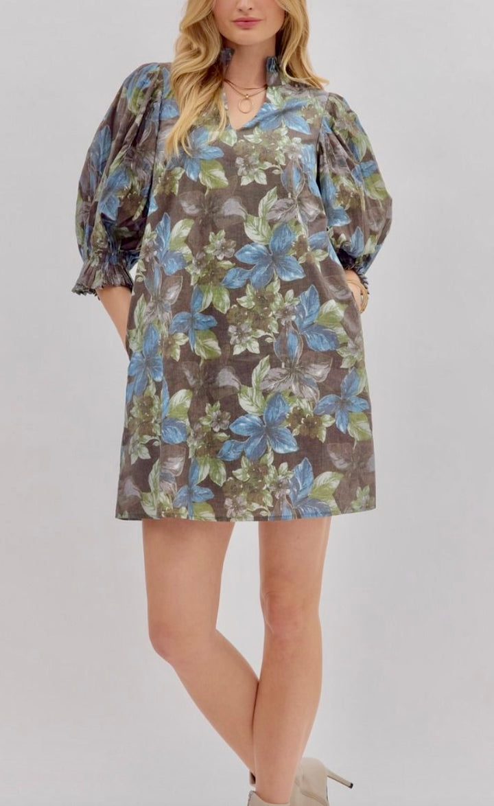 Meadow Dusk Floral Dress