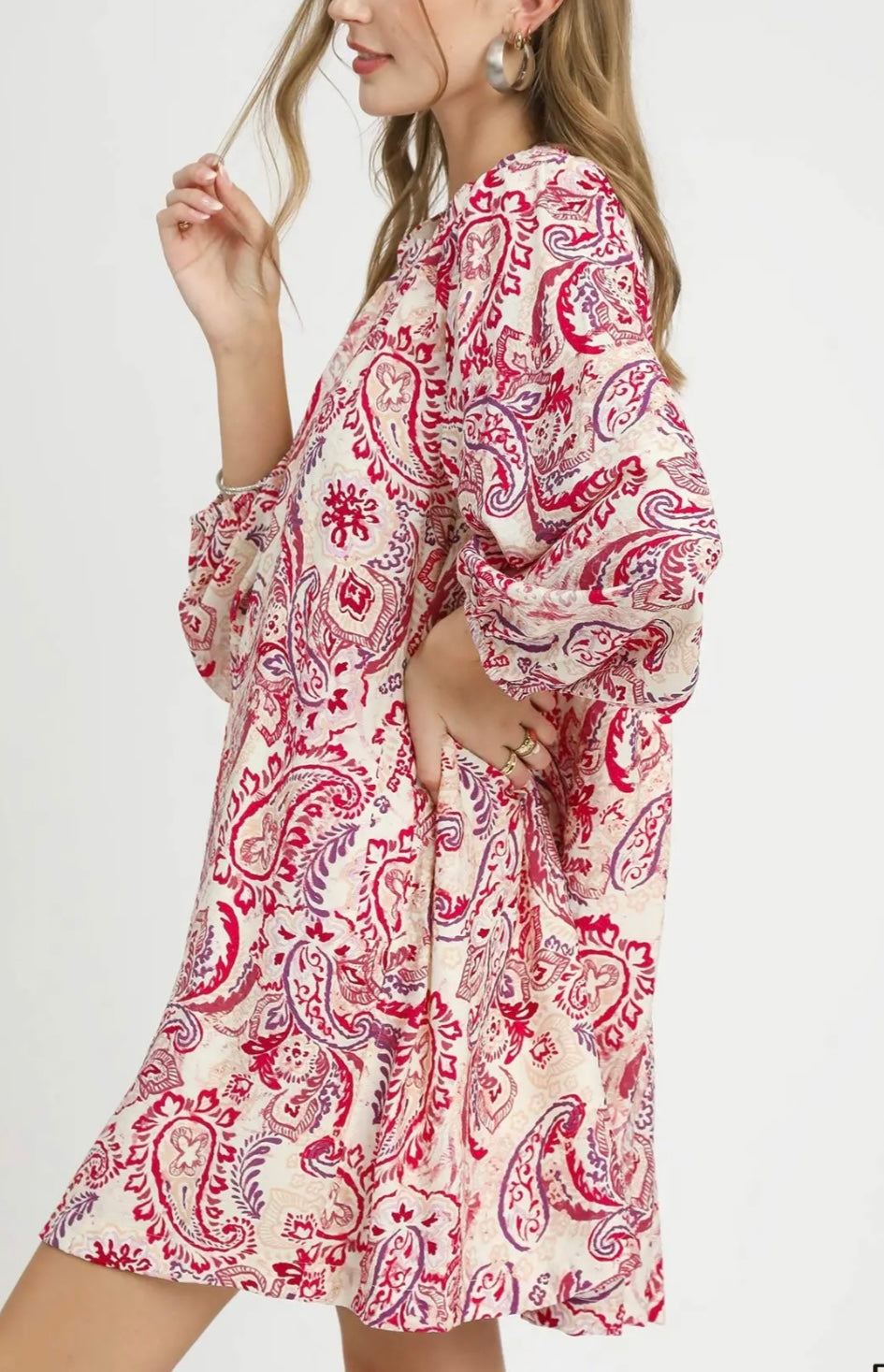 Paisley Shift Dress