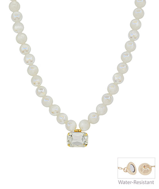 Candy Bead Stone Necklace