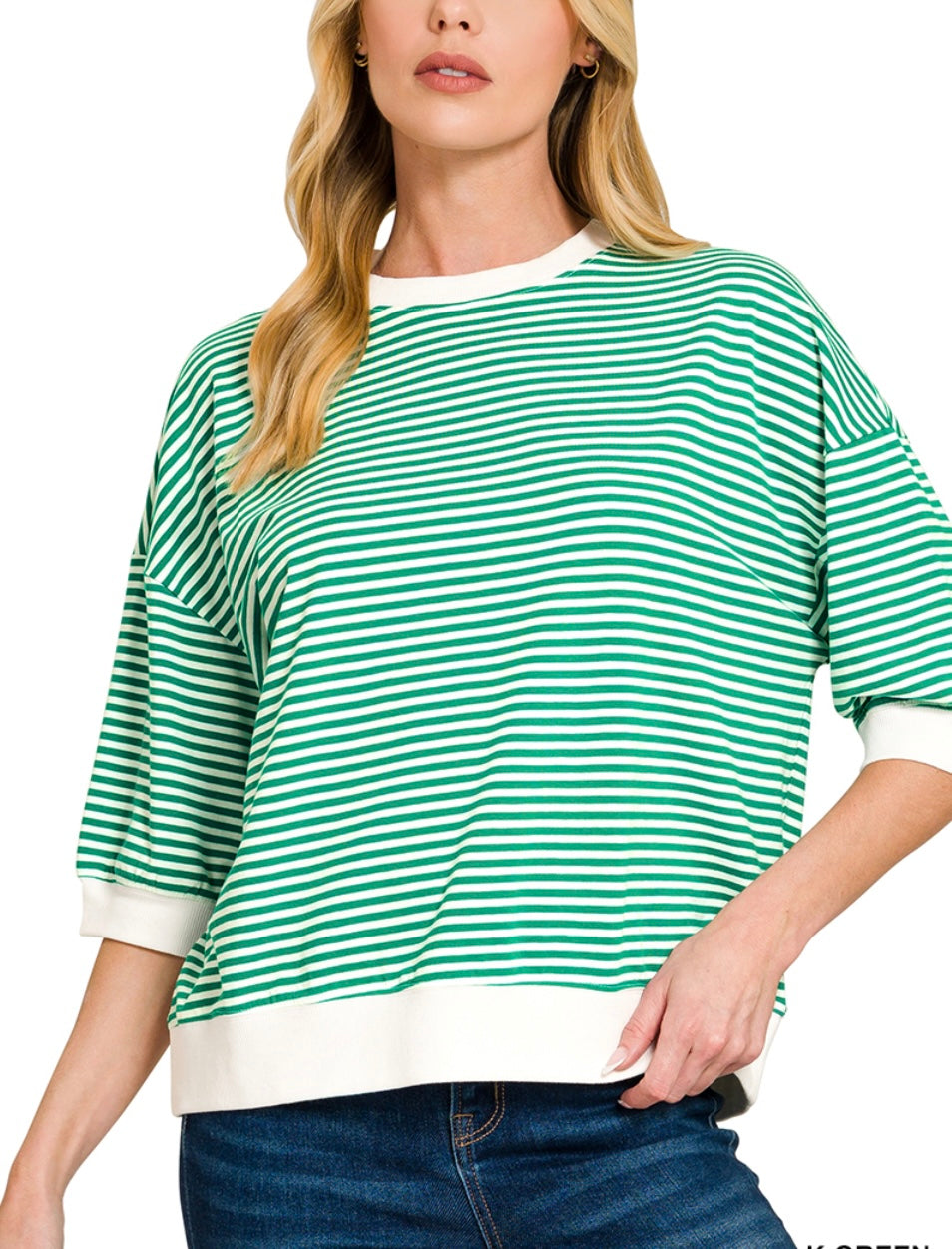 Striped Boxy Top (3 colors)